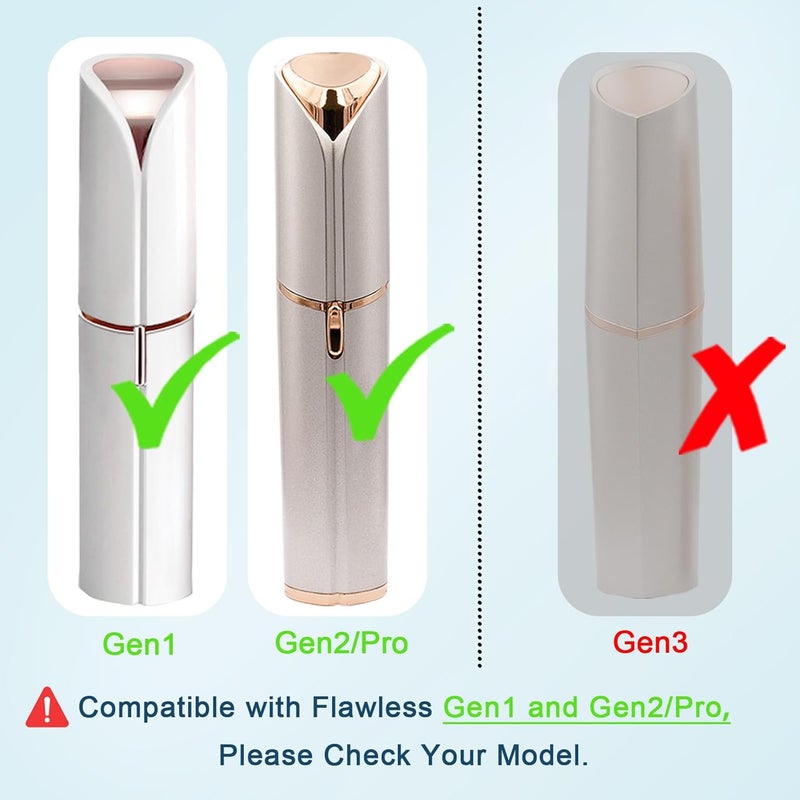 innobeaut Generation 2 Replacement Heads for Flawless Finishing Touch Hair Removal Tool for Women, Double Ring Blades for Gen 2 Device Old Flawless, 6 Count - Image 2