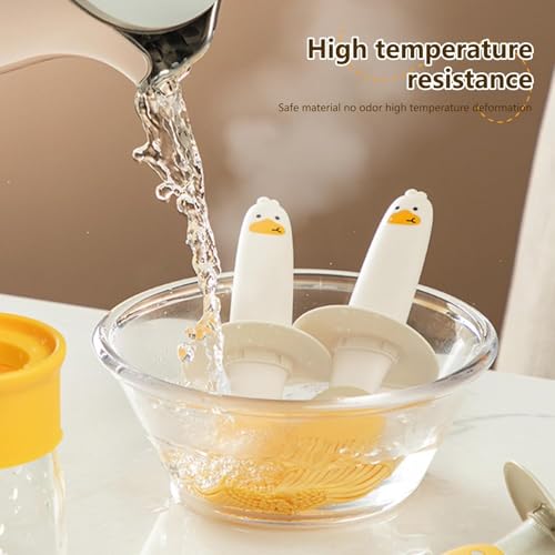 Kettlekane 200ml Glass Olive Oil Dispenser Bottle with Silicone Brush for Cooking Vinegar Sauce BBQ Grill Frying Baking, Air Fryer (Pack of 1) (Multi Color) - Image 5