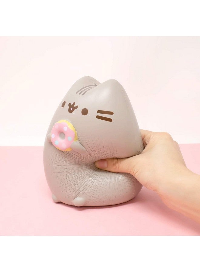 Hamee Pusheen Cat Slow Rising Cute Jumbo Squishy Toy (Bread Scented, 6.3 inch) [Birthday Gift Bags, Party Favors, Gift Basket Filler, Stress Relief Toys] - Pusheen with Donut - Image 4