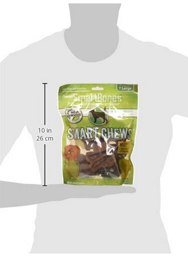 SmartBones SmartBones Smart Chews, Rawhide Free Dog Chews Made with Real Chicken and Vegetables, 7 Count Large  - Image 2