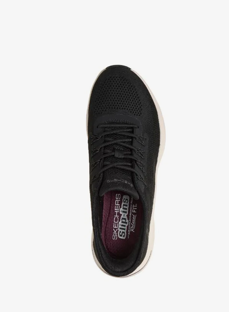 Skechers BLACK/NATURAL MESH D'Lux Comfort 2.0 for Women | Best Price UAE
