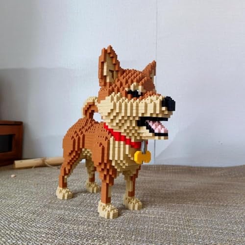 alltogetho Enjoy The Delightful Company of The Tolerant and Peaceful Shiba Inu with Micro Mini Building Block Dog Toys Set A Toy for a Dog Lover - Image 5