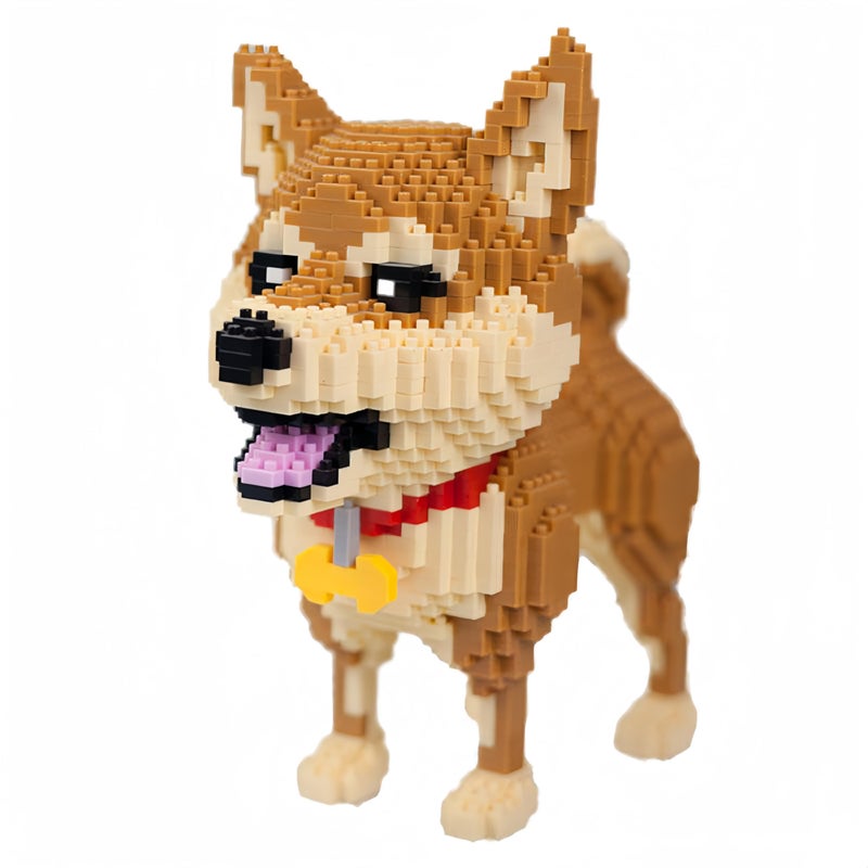 alltogetho Enjoy The Delightful Company of The Tolerant and Peaceful Shiba Inu with Micro Mini Building Block Dog Toys Set A Toy for a Dog Lover - Image 3