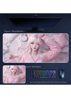 Ali Mouse Pad Keyboard Pad Student Office Game-color:900x400x5mm-pattern:Ahri 102