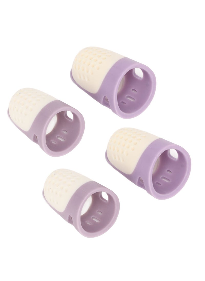 4 PCS Finger Protector Thimble Finger Cover DIY Sewing Accessories