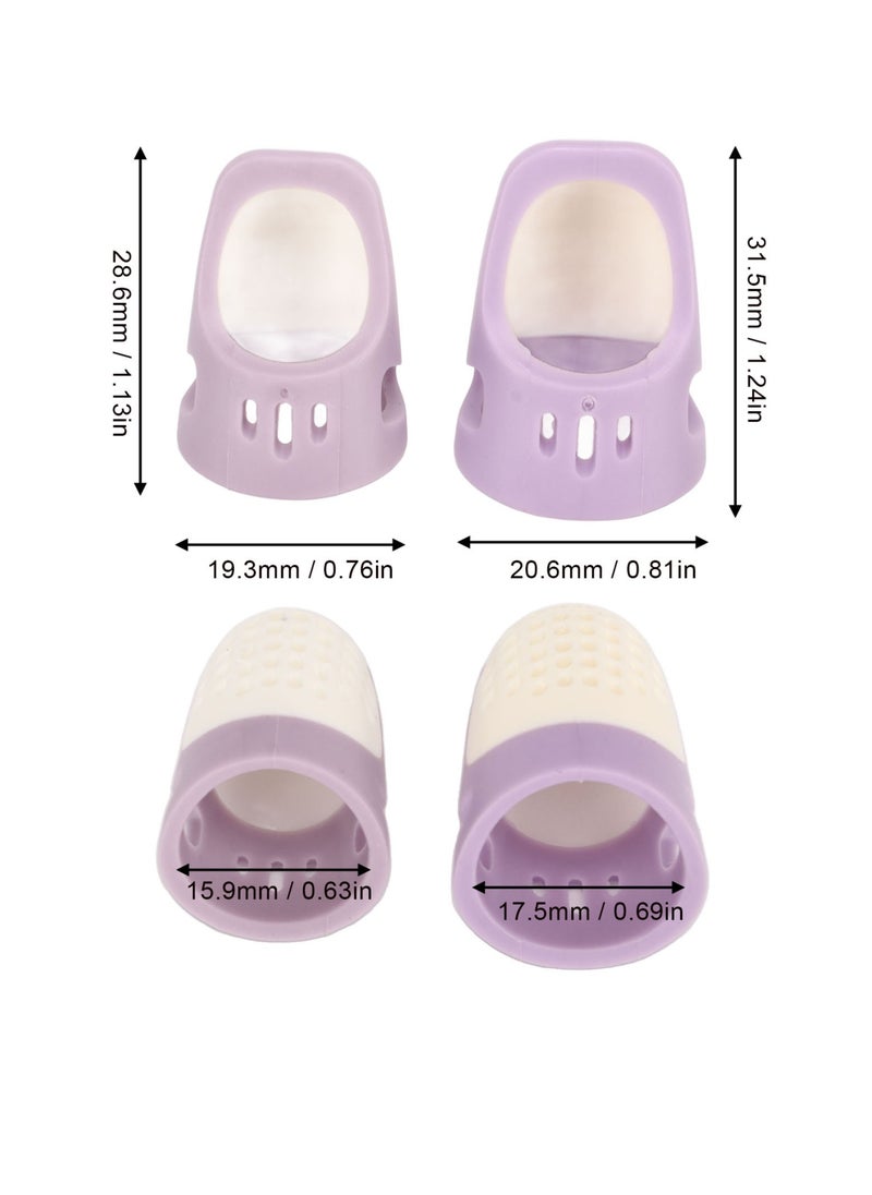 4 PCS Finger Protector Thimble Finger Cover DIY Sewing Accessories