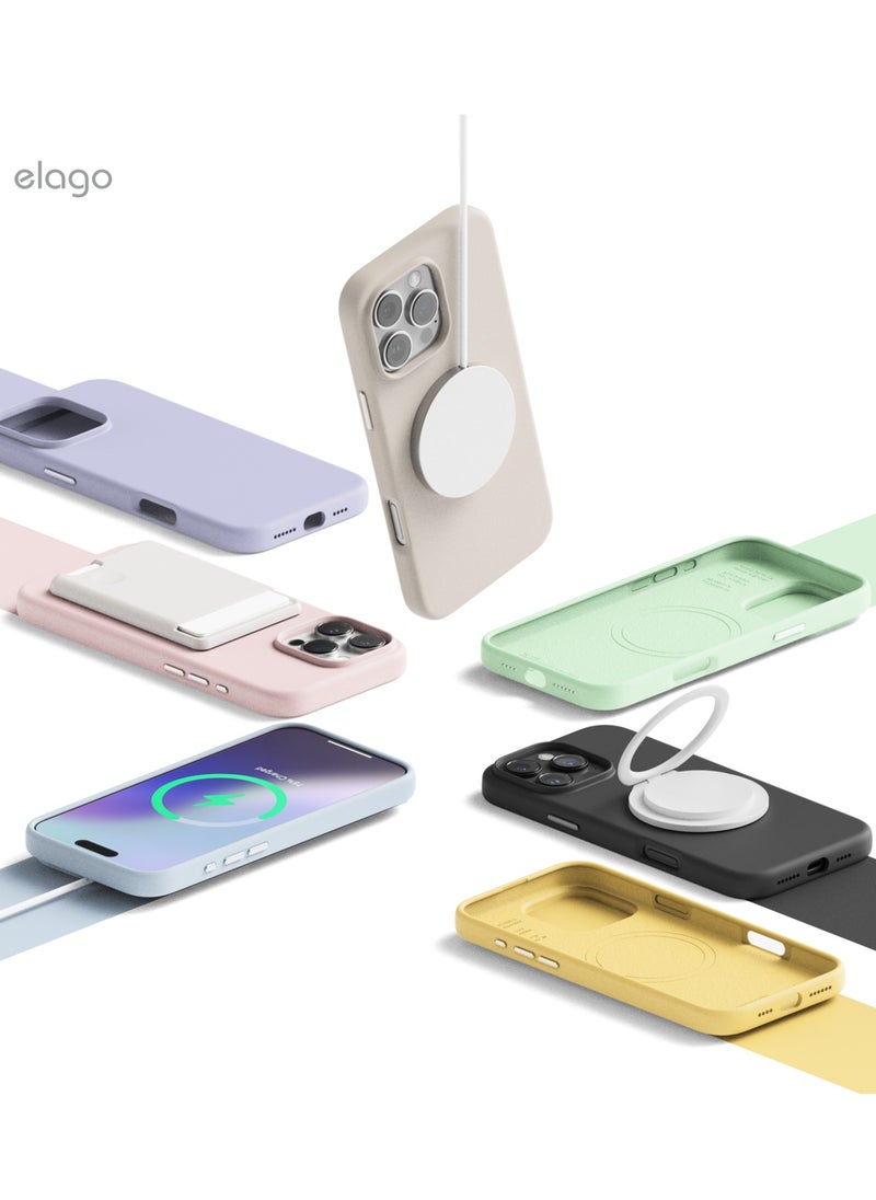 Elago - Magnetic Liquid Silicone for iPhone 16 Pro MAX Case Cover Compatible with MagSafe Shockproof - Sky Blue - Image 1