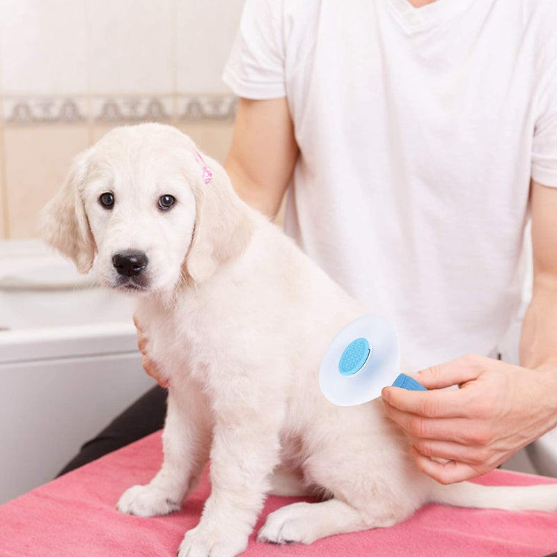 GAMAHA Self Cleaning Slicker Brush,Pet Grooming Shedding Brush for Dogs and Cats - Easy to Remove Loose Undercoat,Pet Massaging Tool Suitable for Pets with Long or Short Hair - Image 5