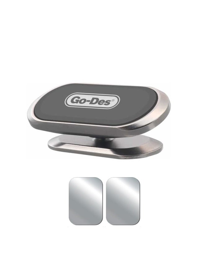Go-Des GD-HD708 Strong Magnetic Car Phone Holder, 8X Neodymium Magnet, 360° Rotation Universal Dashboard/Desk/Air Vent Mount, Stable Hands-Free GPS Stand for All Mobile Devices & Tablets - Image 5