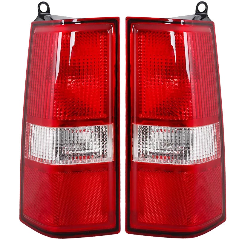 MiKaFex Tail Light Compatible With 20032014 Chevy Express 1500 20032023 Chevrolet Express 25003500 20032023 GMC Savana Driver and Passenger Side RED Rear Brake Lamps