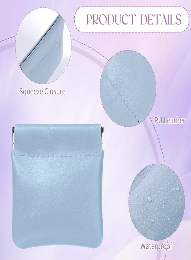 آيسكاي بوب محفظة نقود صغيرة قابلة للضغط من ISKYBOB، 4 قطع، محفظة جلدية صغيرة للعملات المعدنية، 3.1 بوصة، محفظة نقود صغيرة للنساء، حقيبة نقود للسيارة، محفظة سفر، حقيبة منظم نقود، ربيع - Image 3