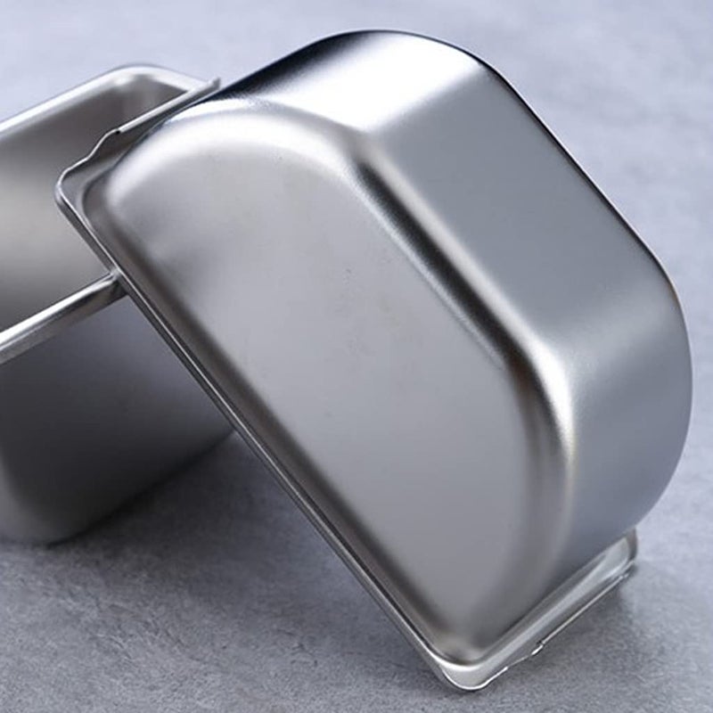 Four Grid Stainless Steel Seasoning Containers Set With Cover Kitchen Storage Rack - Image 5