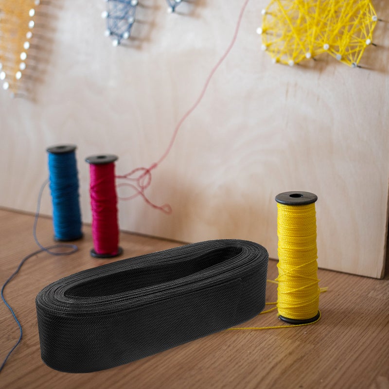 1 Roll of Black Horsehair Braid Wedding Dance Dress Accessory Clothing Accessory - Image 3