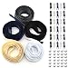Renashed 3 Nylon Coil Sewing Zippers 5 Colors 136 Yards with 30pcs Zipper Sliders and Zippers Stops for DIY Sewing Tailor Craft Supplies Black White Gray Beige Navy - Image 2