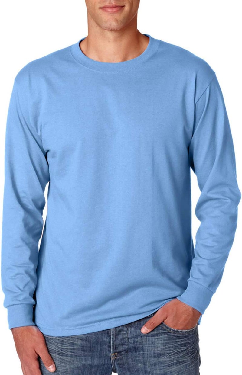 Jerzees Men's Dri-Power Cotton Blend Long Sleeve Tees, Moisture Wicking, Odor Protection, UPF 30+, Sizes S-3x - Image 2