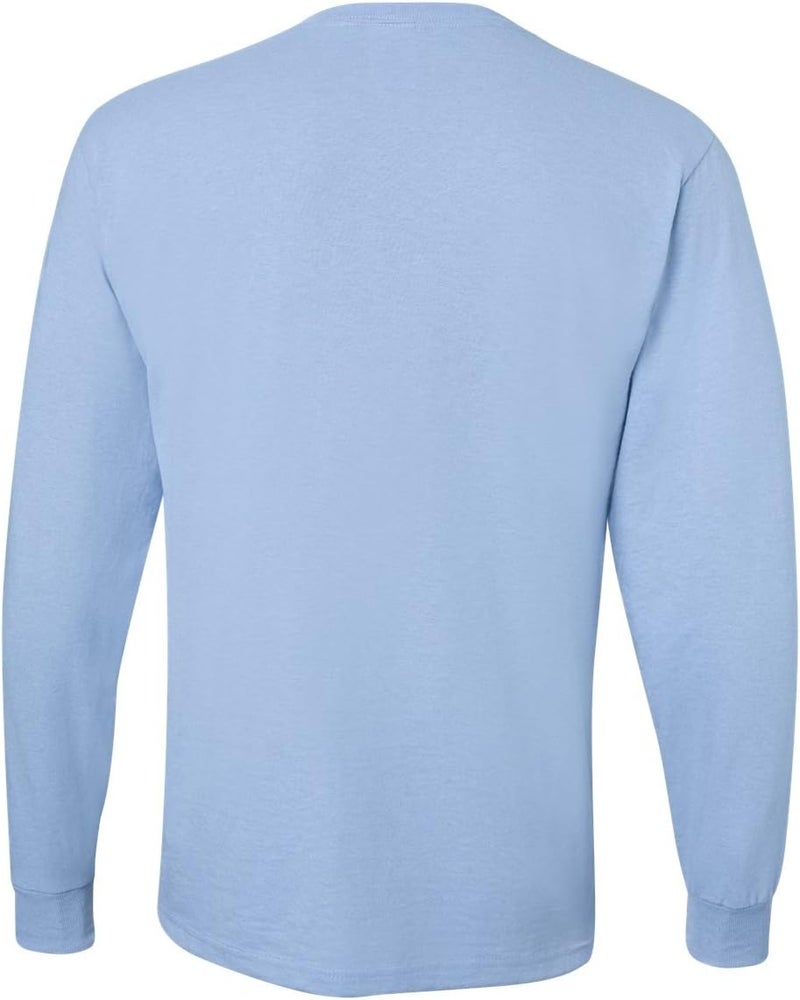 Jerzees Men's Dri-Power Cotton Blend Long Sleeve Tees, Moisture Wicking, Odor Protection, UPF 30+, Sizes S-3x - Image 4