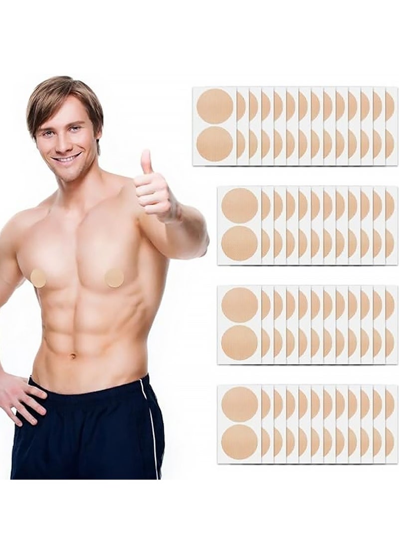 100 Pairs Nipple Cover for Men Self Adhesive Baby Nipple Protectorm Disposable Nipple Pasty Stickers for Sports and Shopping - Image 1