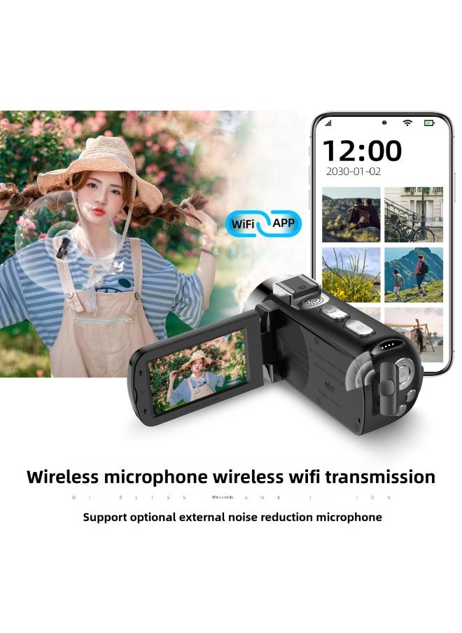 Generic D9 HD WiFi Digital Camera Infrared Colorful Night Vision 4K Wireless Mac Retro Filter Beauty Camera-Body Color:Hood  - Image 3