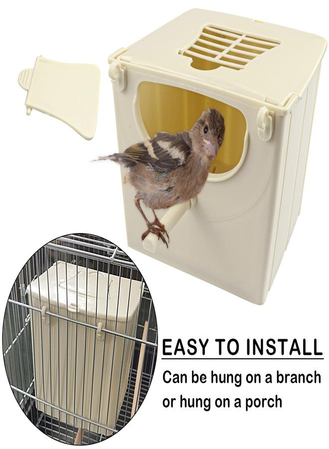 YOLUFER 4PCS Plastic Bird Nest Box Bird Nest Breeding Boxes Outdoor Indoor Mounted Parrot Nest Boxes for Birds Finch, Squirrel, Parrot, Budgie - Image 4