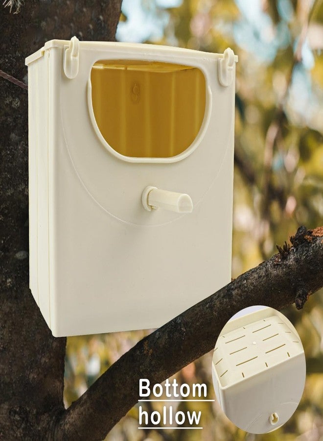 YOLUFER 4PCS Plastic Bird Nest Box Bird Nest Breeding Boxes Outdoor Indoor Mounted Parrot Nest Boxes for Birds Finch, Squirrel, Parrot, Budgie - Image 5