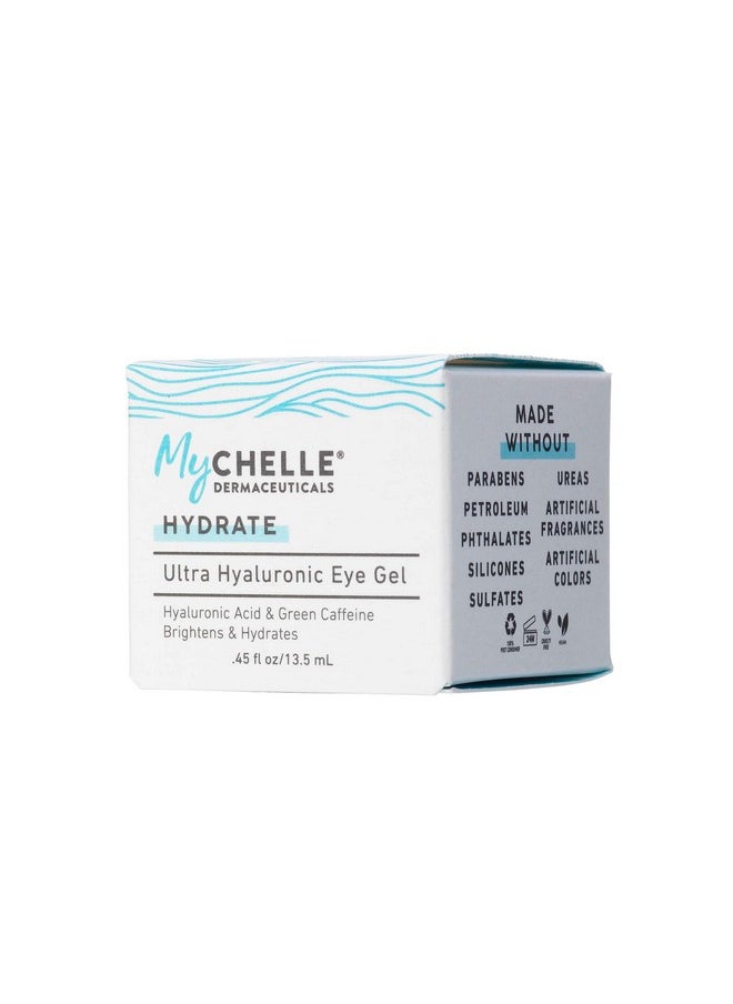 MyChelle Dermaceuticals MyChelle Dermaceuticals Ultra Hyaluronic Eye Gel (0.45 Fl Oz) - Rich Hydration for Dry Skin with Vegan Hyaluronic Acid, Help Plump Skin and Help Reduce Appearance of Fine Lines and Wrinkles  - Image 5