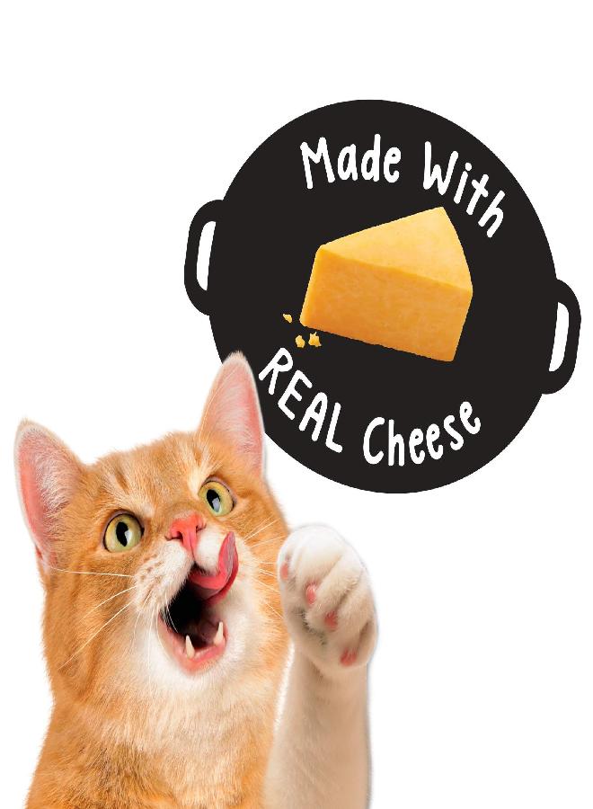Friskies Purina Friskies Made in USA Facilities Cat Treats, Party Mix Cheezy Craze Crunch - 20 oz. Canister - Image 3