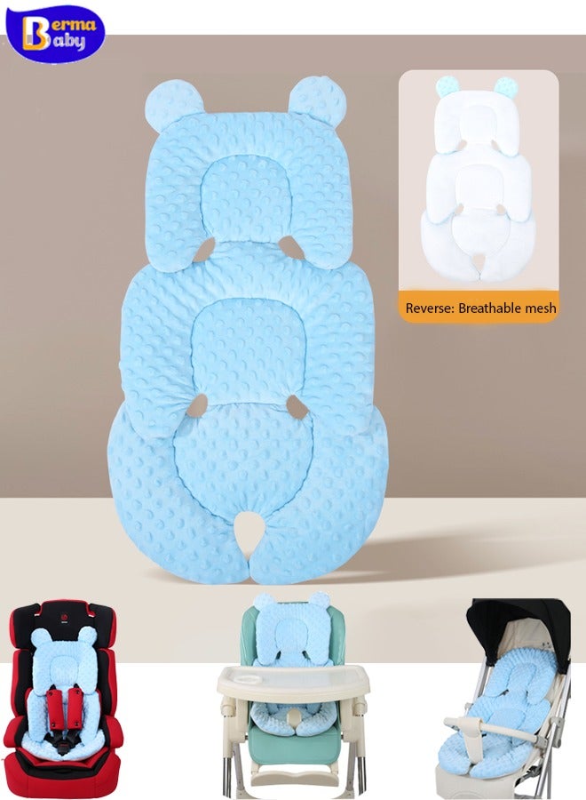 Berma Baby دعامة رأس مقعد السيارة للرضع، وسادة مقعد سيارة عكسية 2 في 1 للرضع حديثي الولادة، وسادة مقعد سيارة قابلة للتنفس للرضع لعربات الأطفال والأراجيح والكراسي المرتدة، يجب اقتناؤها في سجل الطفل - Image 1