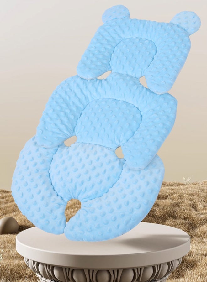 Berma Baby دعامة رأس مقعد السيارة للرضع، وسادة مقعد سيارة عكسية 2 في 1 للرضع حديثي الولادة، وسادة مقعد سيارة قابلة للتنفس للرضع لعربات الأطفال والأراجيح والكراسي المرتدة، يجب اقتناؤها في سجل الطفل - Image 3