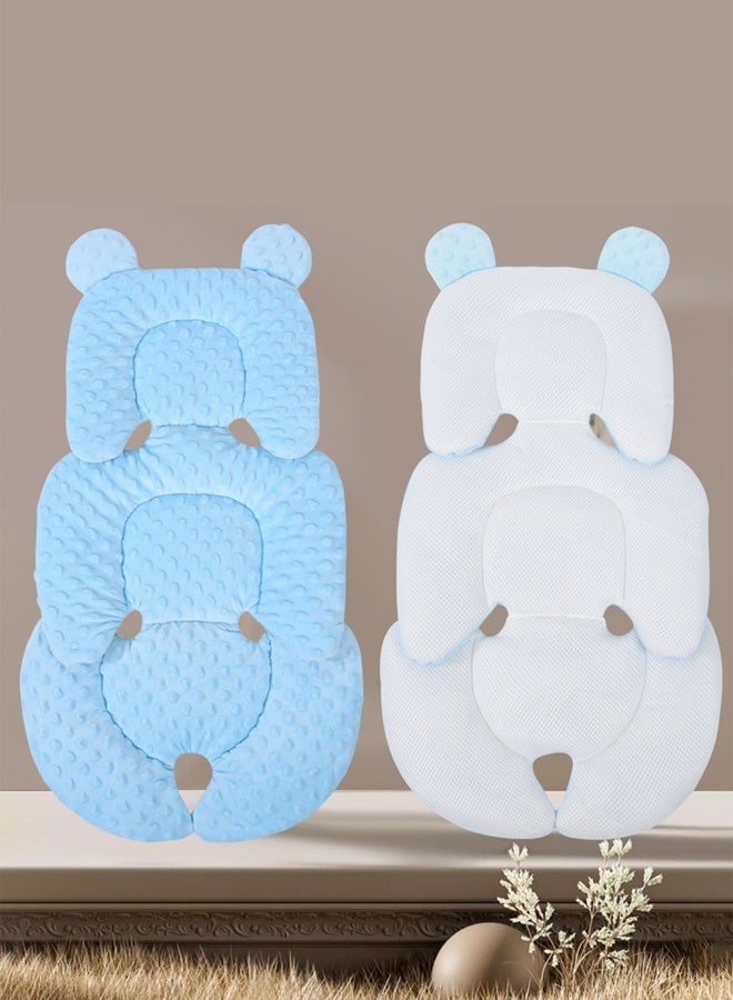 Berma Baby دعامة رأس مقعد السيارة للرضع، وسادة مقعد سيارة عكسية 2 في 1 للرضع حديثي الولادة، وسادة مقعد سيارة قابلة للتنفس للرضع لعربات الأطفال والأراجيح والكراسي المرتدة، يجب اقتناؤها في سجل الطفل - Image 5