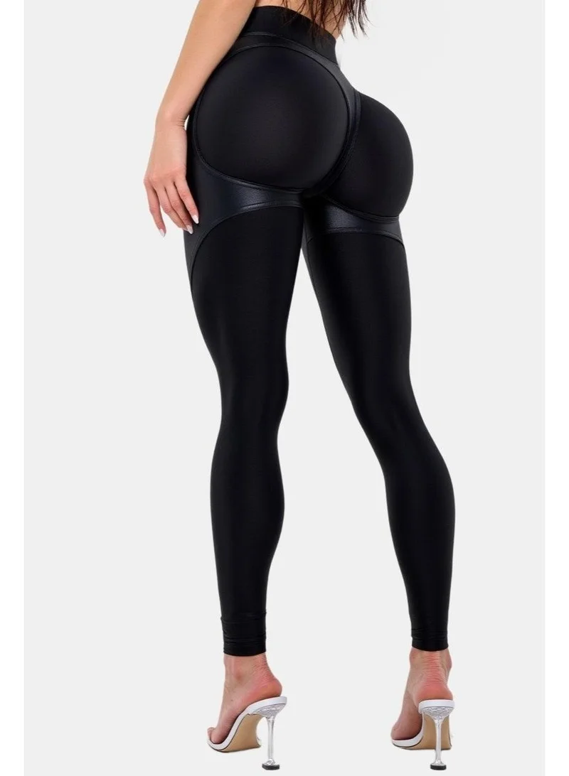 Bona Fide Extra Push Up Legging for Ladies Corsage LYC – Black
