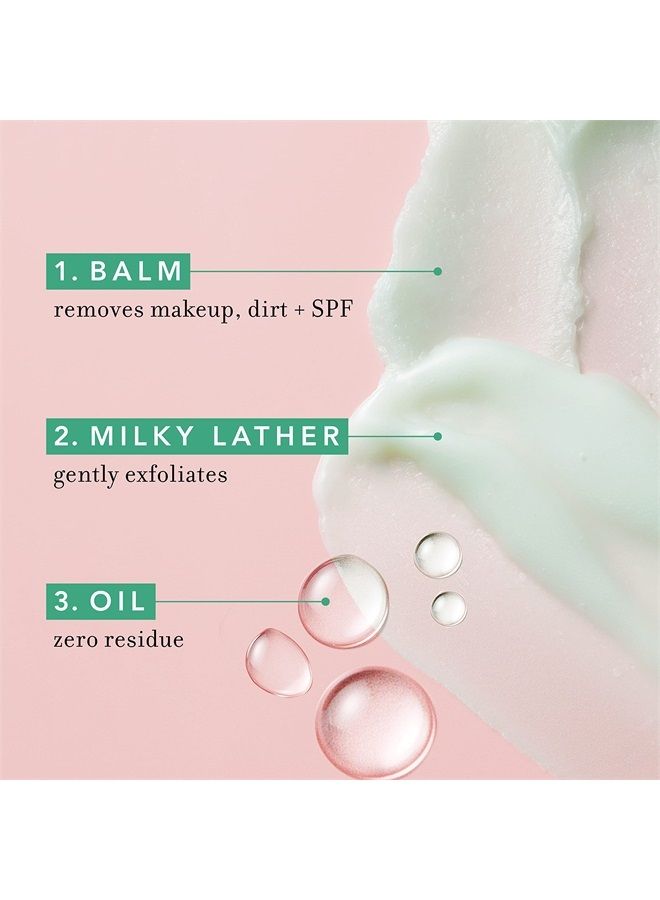 FARMACY Natural Makeup Remover - Green Clean Makeup Meltaway Cleansing Balm Cosmetic - Travel Size 1.7 oz - Image 3