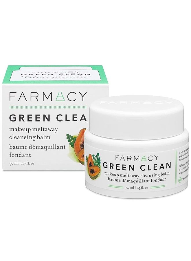 FARMACY Natural Makeup Remover - Green Clean Makeup Meltaway Cleansing Balm Cosmetic - Travel Size 1.7 oz - Image 1
