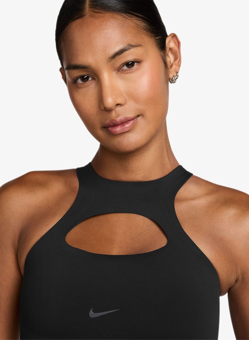 Nike Dri-Fit Universal Medium Support Swoosh Logo Bra - Image 3