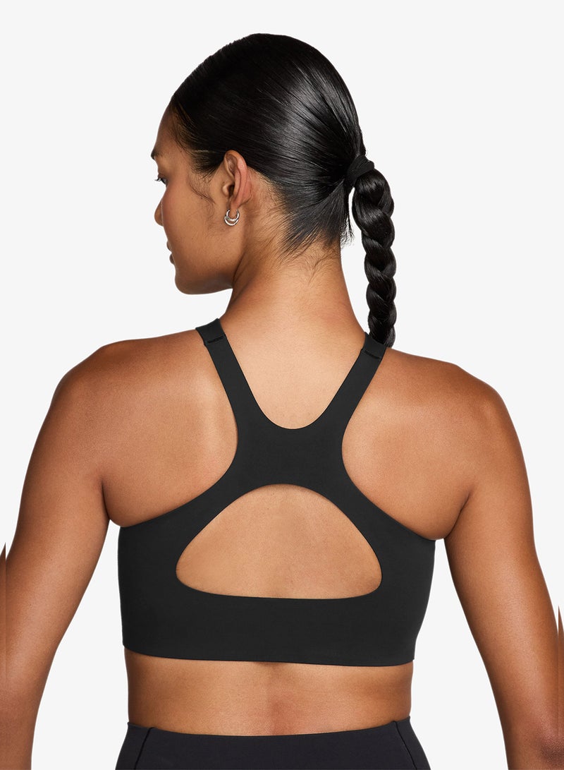 Nike Dri-Fit Universal Medium Support Swoosh Logo Bra - Image 2