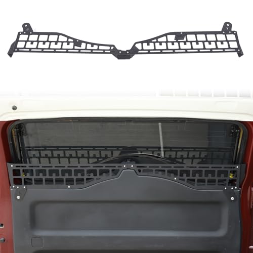 HAPPYHORSE Car Trunk Storage Organizer Molle Panel Compatible with Toyot@ FJ Cruiser 2007-2021 Rear Tailgate and Roof Storage Organizer Molle Panel Bracket Accessories (Rear Window Molle Panel) - Image 1