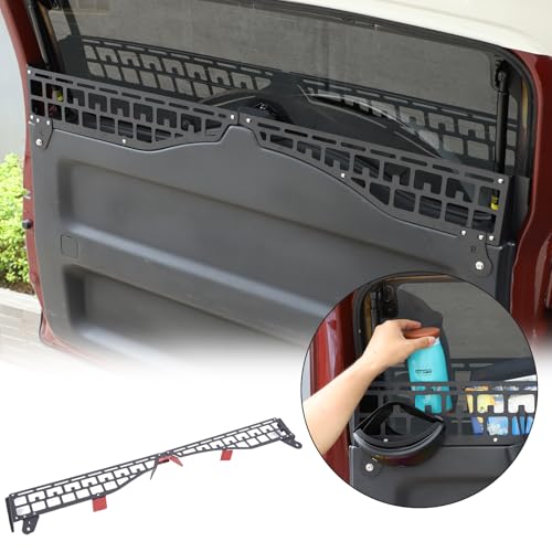 HAPPYHORSE Car Trunk Storage Organizer Molle Panel Compatible with Toyot@ FJ Cruiser 2007-2021 Rear Tailgate and Roof Storage Organizer Molle Panel Bracket Accessories (Rear Window Molle Panel) - Image 3