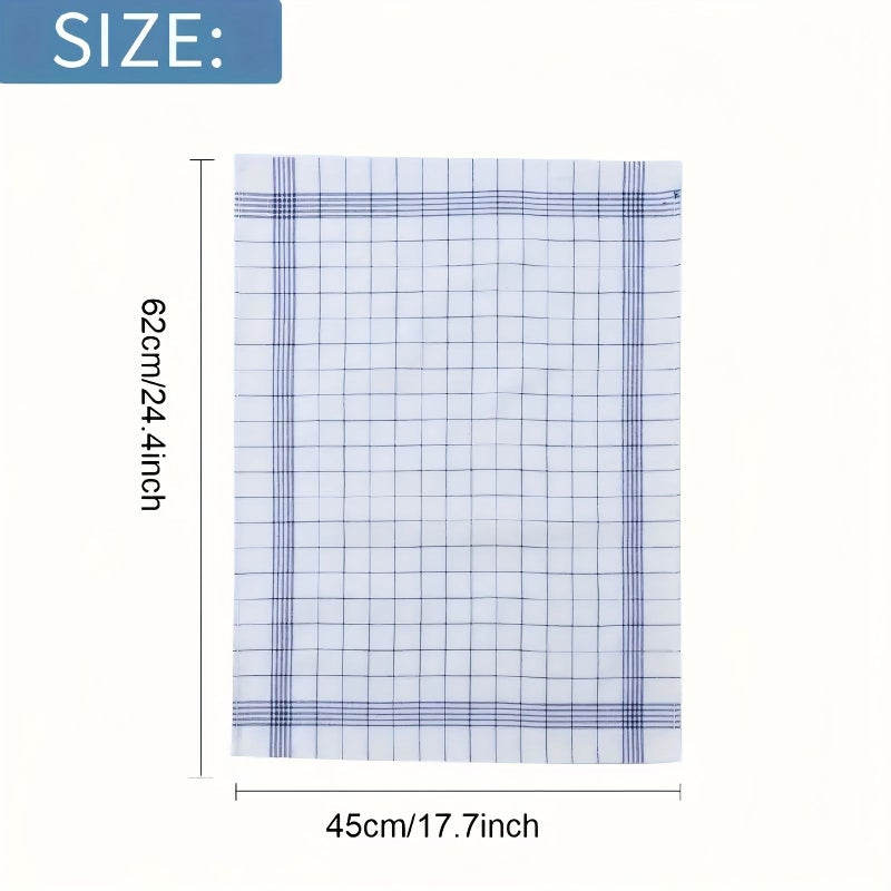 5 Pack Black and White Plaid Large Super Absorbent Check Bathroom Towels Kitchen Hand Towels Soft Lint Free Quick Dry Dish Cloths for Effective Cleaning of Sinks Stovetops Pots Modern Style Machine Washable And Reusable - Image 3