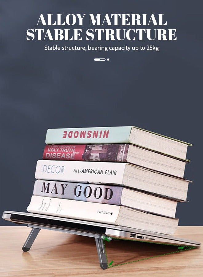 Foldable Laptop Stand Portable Laptop Holder Compact and Lightweight Ideal for Business Trips and Home Use - Image 3