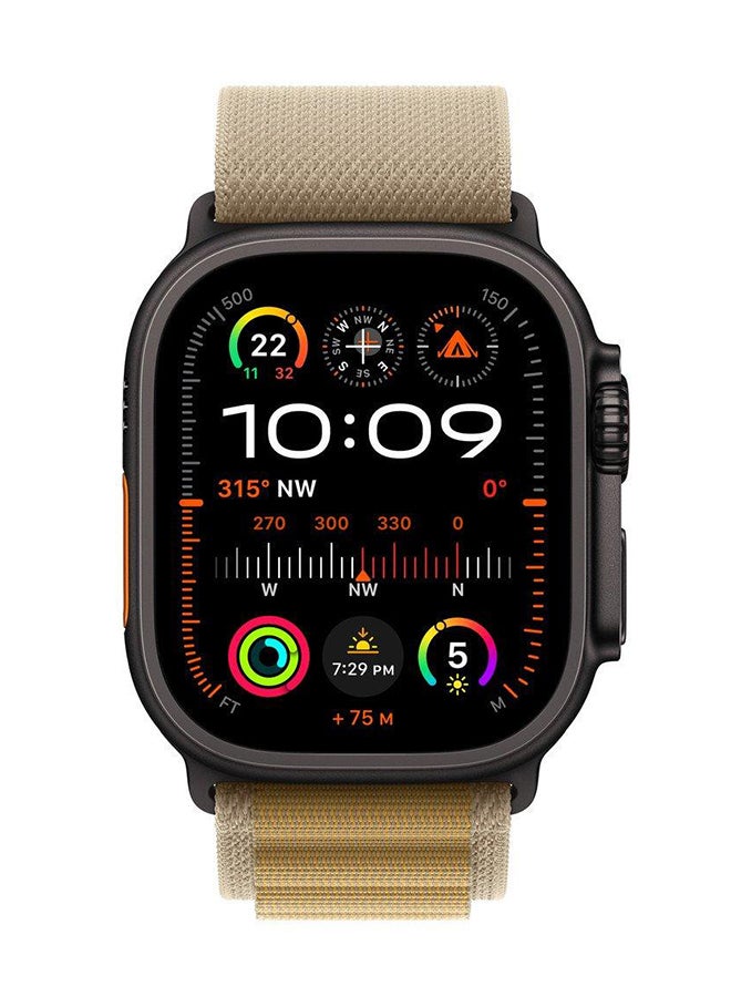 Apple 49MM Tan Alpine Loop Large Natural Titanium Finish Indigo - Image 3