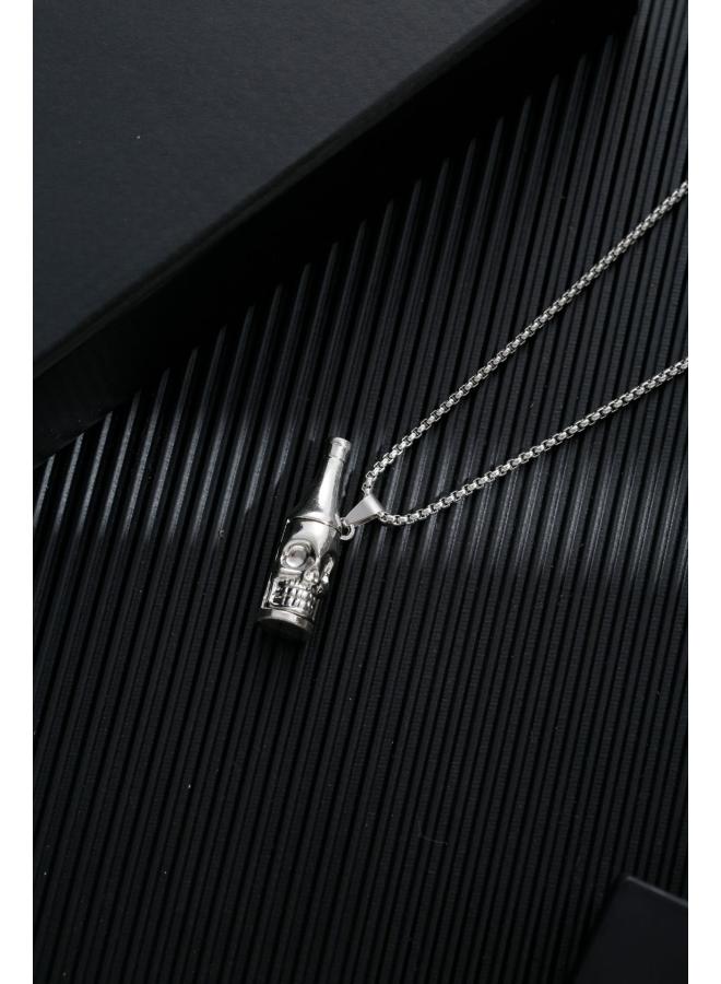 Trend Explosions Joker Personality Fashion Sweater Chain Couple Accessories Niche Men's Necklace Female Titanium Steel Jewelry 