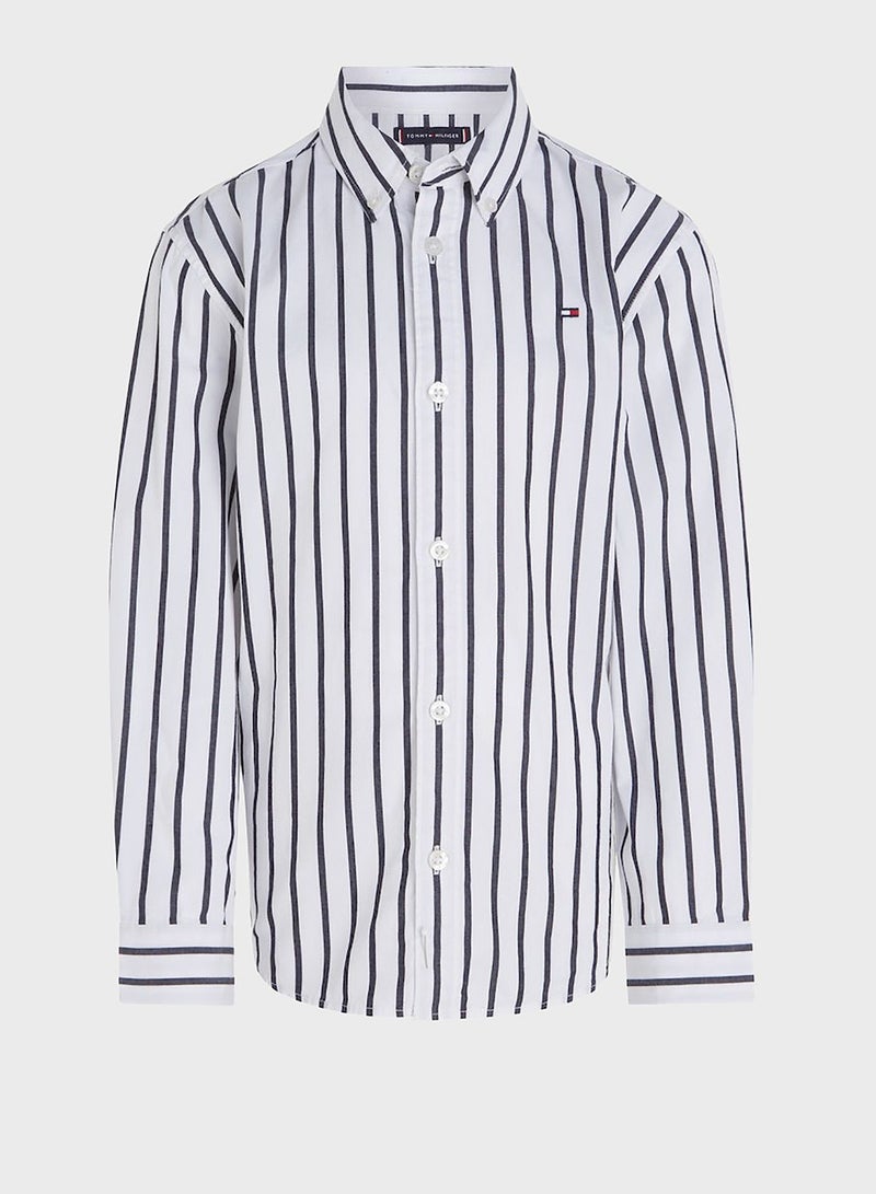 TOMMY HILFIGER Kids Stripe Lexington Shirt - Image 1