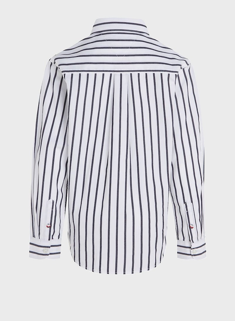 TOMMY HILFIGER Kids Stripe Lexington Shirt - Image 2