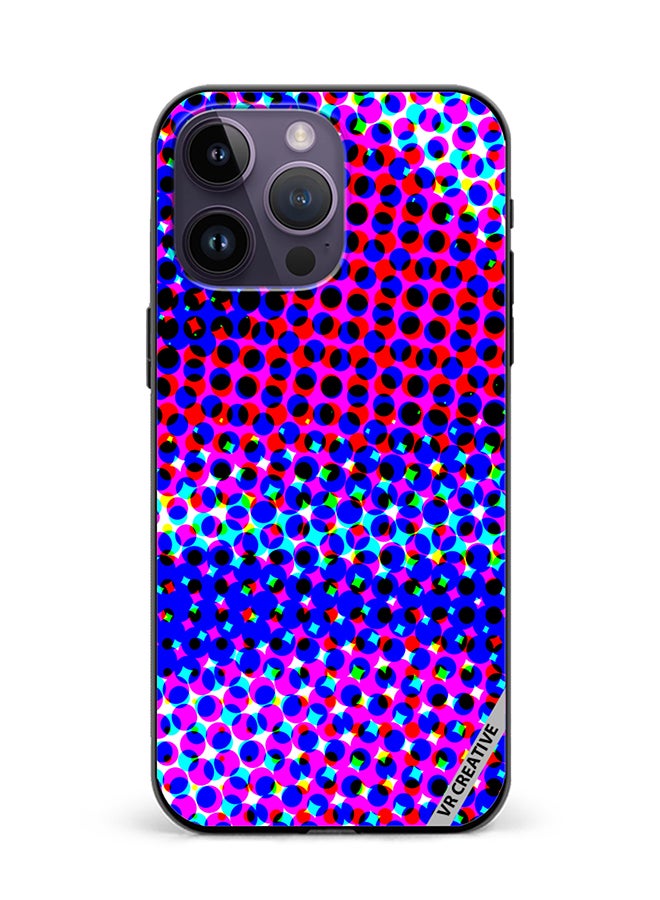 VR CREATIVE Protective Case Cover For Apple iPhone 16 Pro Max Fun Beautiful Retro Pop Art Design Multicolour