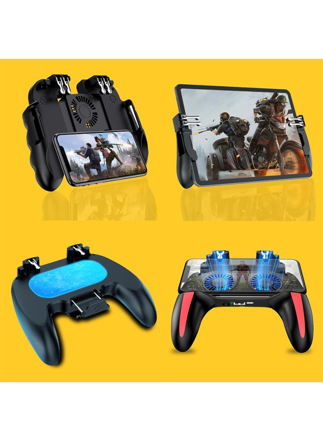 Semiconductor Cooling Chicken Eating Handle H12 Stimulates Battlefield H9 H5 Integrated Fan Cooling Game Handle-Product Color:H10 Lithium-black 2500 MA  - Image 2