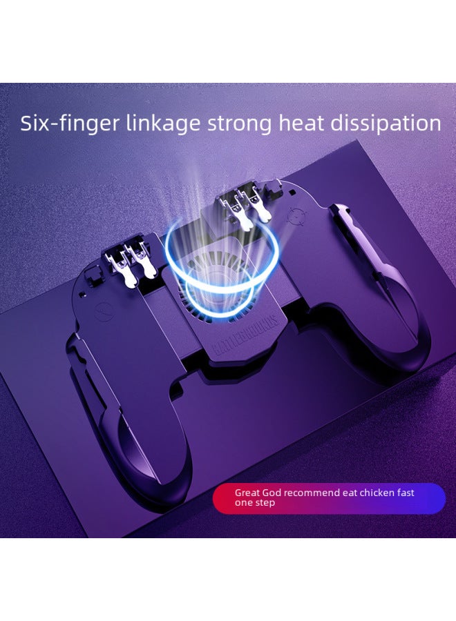 Semiconductor Cooling Chicken Eating Handle H12 Stimulates Battlefield H9 H5 Integrated Fan Cooling Game Handle-Product Color:H10 Lithium-black 2500 MA  - Image 3