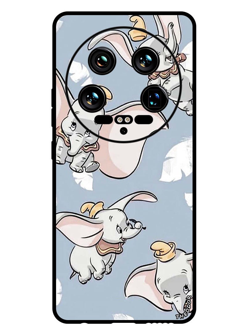Theodor Protective Case Anti Scratch Shock Proof Bumper Cover For Xiaomi 14 Ultra Baby Elephant Flying - Image 1