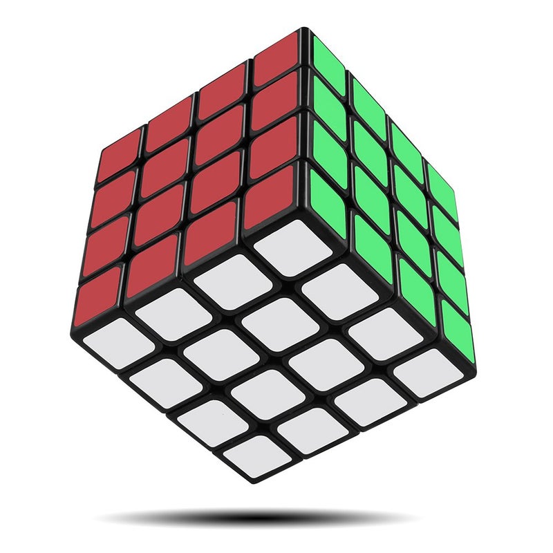 D-FantiX Yj Guansu 4x4 Speed Cube Puzzle 4x4x4 Cube Black 62mm Toys for Kids Adult - Image 4