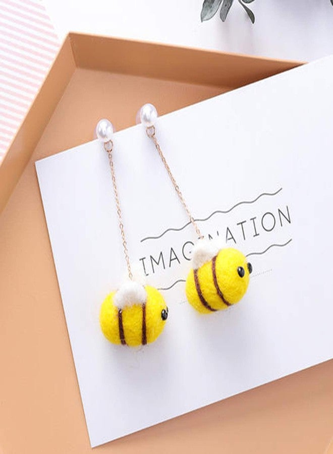 Prudance 12 Piece Wool Felt Bees Cute DIY Craft Supplies for Baby Showers Children's Parties Nursery Tents and Home Decoration - Image 5