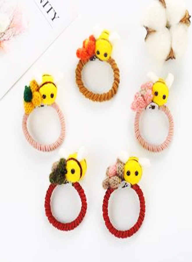 Prudance 12 Piece Wool Felt Bees Cute DIY Craft Supplies for Baby Showers Children's Parties Nursery Tents and Home Decoration - Image 4