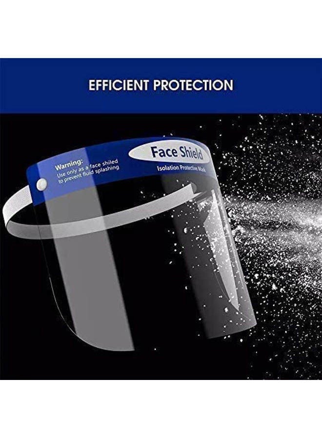 نيبمينينت 10 Pcs Face Shield Reusable Full Transparent Breathable Visor Windproof Hat Protect Eyes And - Image 3